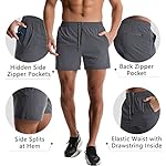 2 Pack Mens Athletic Shorts 5 Inch Quick Dry Gym Workout Shorts Men Lightweight Sports Running Shorts with Pockets - Image 4