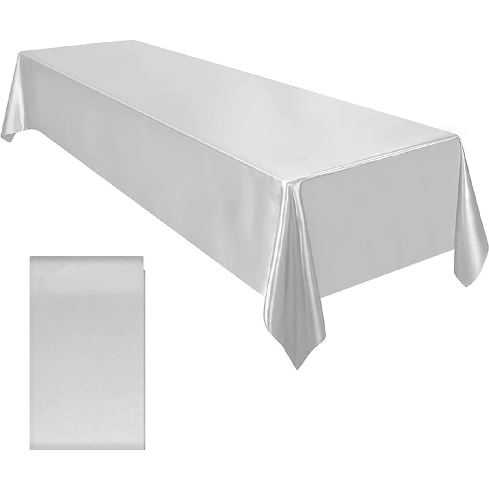 Msioytog Tablecloth Satins Rectangular Table Towel for Modern Dining Water and Stain Resistance for Everyday Use Cotton Linens Satins Table Covers