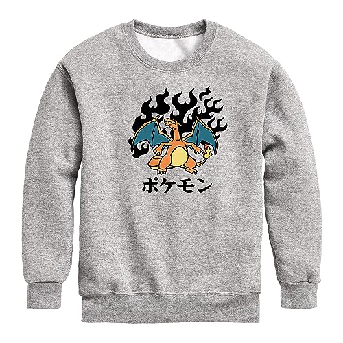 HYBRID APPAREL - Pokémon - Charizard Flash Fire - Toddler & Youth Crewneck Fleece Sweatshirt - Main Image