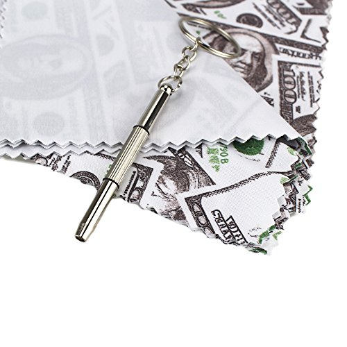 100pcs Microfiber Cloth Dollar Design for Glasses,...