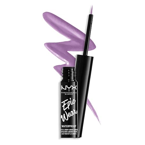 NYX PROFESSIONAL MAKEUP Epic Wear Liquid Liner, Long-Lasting Waterproof Eyeliner - Lilac - Lilac - 0.12 Fl Oz (Pack of 1)