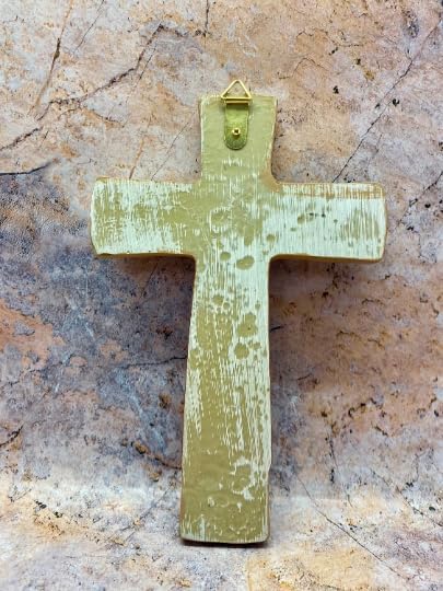 Osiris Trading UK Sacred Resin Holy Trinity Wall Cross - 20cm Spiritual Crucifix with Divine Figurines, Religious Home Decor, Blessed Wall Hanging
