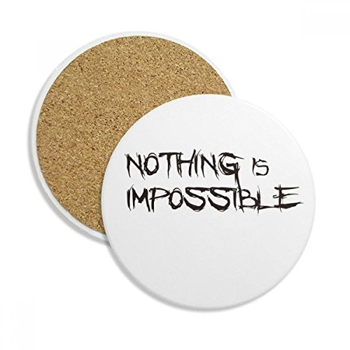 Cadeau multicolore coaster en céramique avec citation inspirante, dessous de tasse en pierre - 2