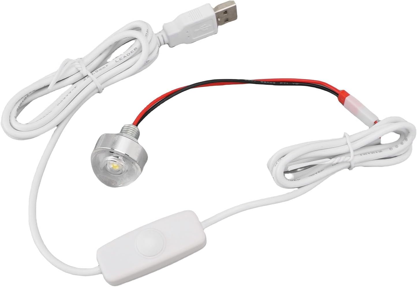 Mini LED Spotlight, 5V USB Powered Dimmable Stepless Dimming Switch, Adjustable Spot Light, for Jewelry Display Cabinet Indoor Wall Lighting, for Jewelers, Home Decorators, Retail