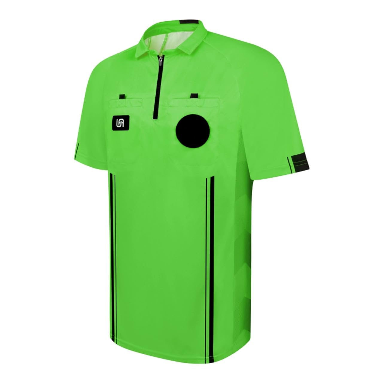 United Attire Elite Soccer Referee Jersey (Short Sleeve, Green, X-Large)