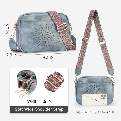 Image of APHISON Crossbody Bags for Women Trendy,Vegan Leather Small Crossbody Purses Shoulder Handbags with Adjustable Strap