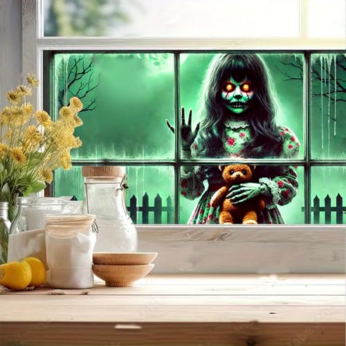 Película para ventana HOMETITUTE diseño terror 39.3x17.7 pulg miniatura 2