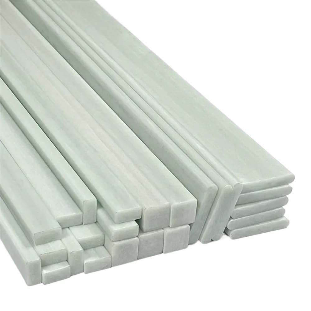 Białe paski kompozytowe, Płaski pasek z włókna szklanego, biały, wiele rozmiarów, opakowanie 2 sztuki(15x4x500mm)