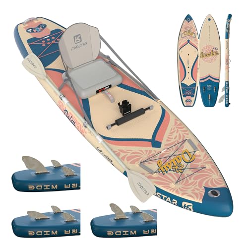 iTAOSTAR D03EP 34' Extra Wide Paddle Board for Better Balance, Inflatable Stand Up Paddle Board with...