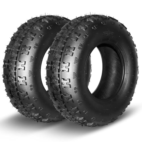 MOTOOS Set of 2 21x7-10 ATV/UTV Tires 21x7x10 All-Terrain Tires 6PR Tubeless Non-Directional Tread for Mud Trail Sand