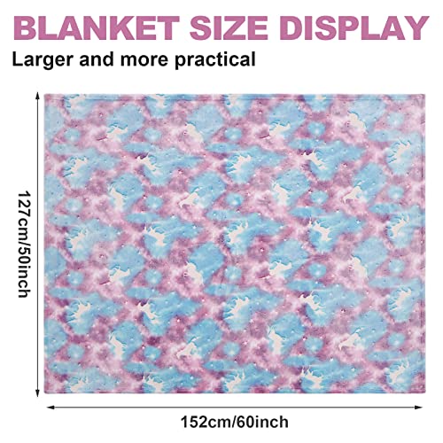 Salimah Glow In The Dark Throw Blanket Luminous Unicorns Blanket For Boys Girls Super Soft Plush Flannel Blanket For Kids,Christmas Thanksgiving Magical Blanket Gifts,60 X 50In(Blue Unicorns) #TOP5