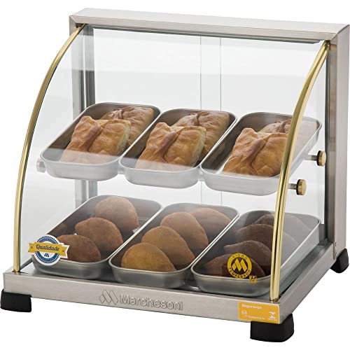 Estufa Curva Dupla 6 Bandejas Marchesoni Ouro Inox, 127V