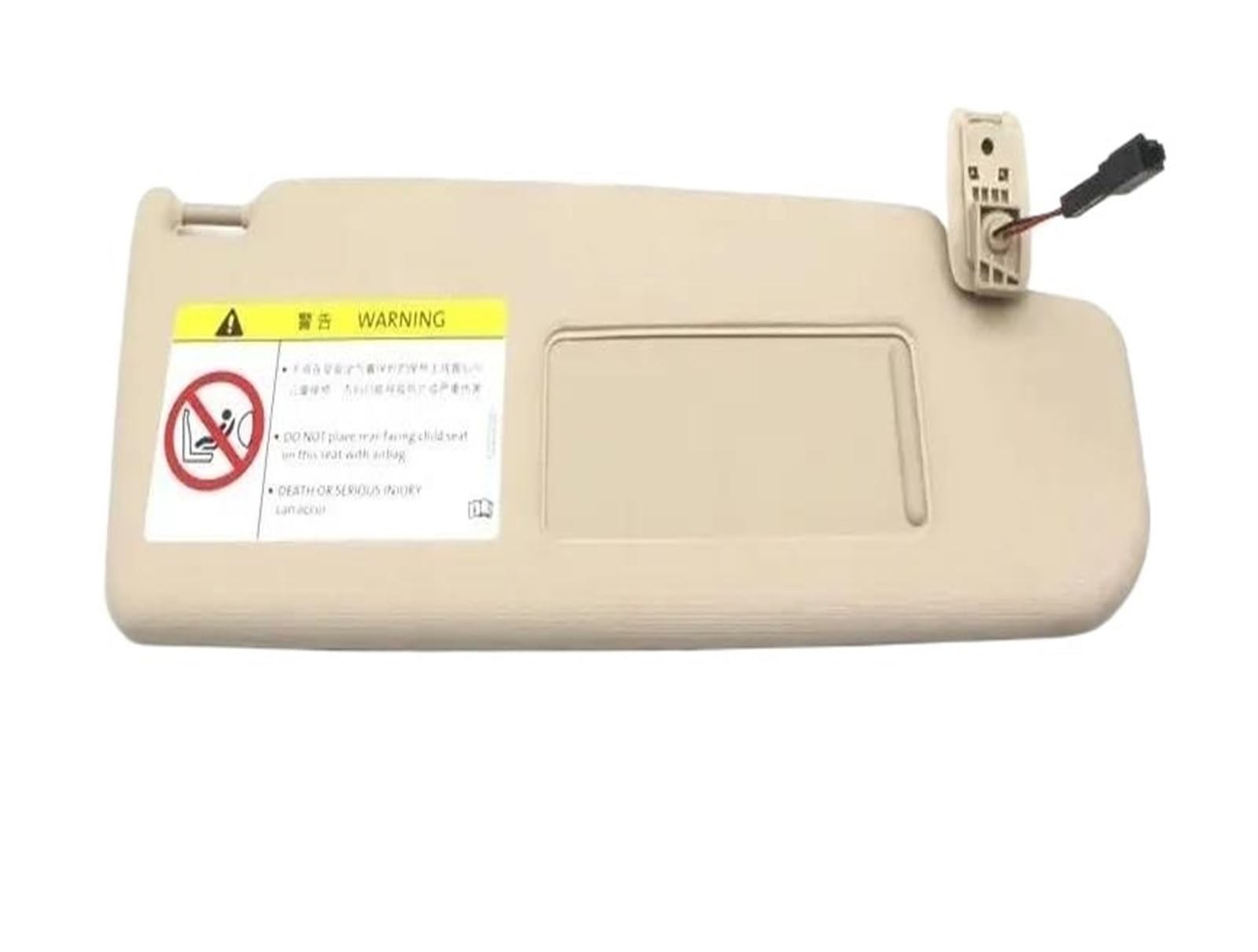 Pare-soleil intérieur Golf 6 droit beige de qualité supérieure avec miroir