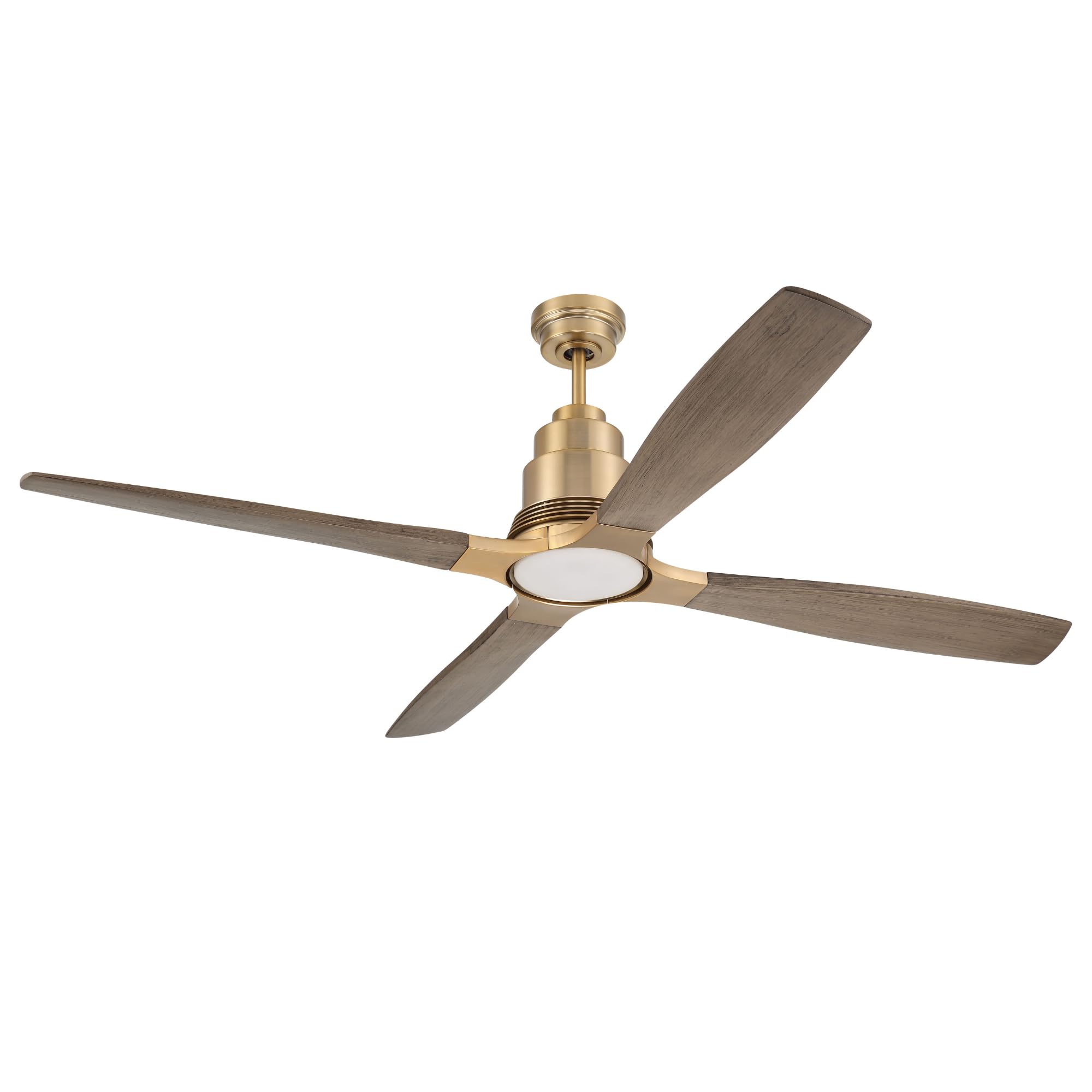 Craftmade RIC60SB4 | 60″ Satin Brass Ceiling Fan with Integrated