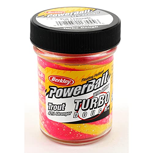Berkley PowerBait Isca de pesca de massa de truta com glitter natural, 51 g