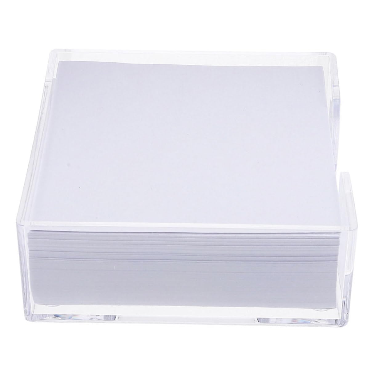 Blanko Notizpapier mit Transparentem Spenderbox Praktische Zettelbox für Büro und Schule Effiziente Einhand entnahme Langlebige Schreibwaren für Notizen und Erinnerungen