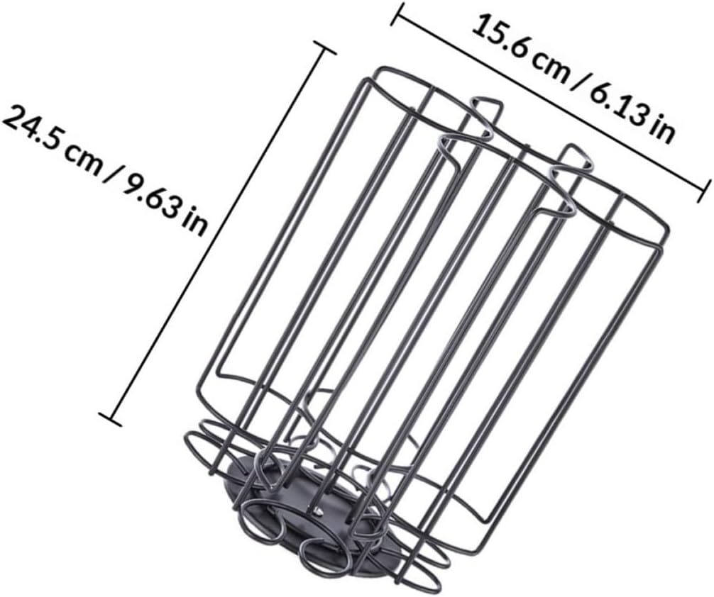 Black Rotating Coffee Capsule Holder for Carbon Steel