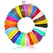 3D Pen Filament Refills - 1.75mm ABS 520 Linear Feet (20 foot each) Total 26 Different colors fun pack. 6 Glow In The Dark Colors FREE Stencils eBook