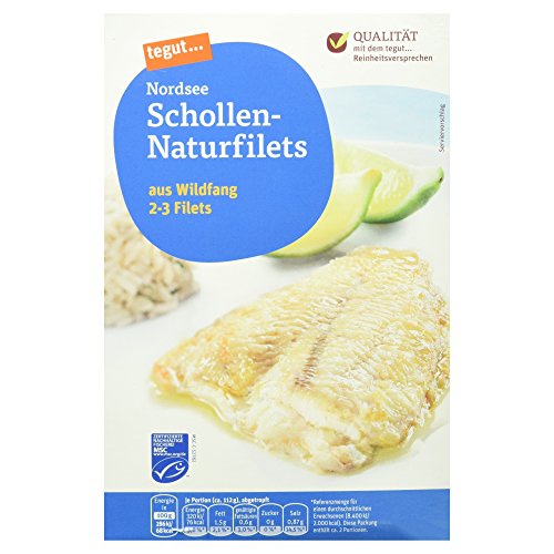 tegut... Nordsee Schollen-Naturfilets, 1 x 250 g (Tiefgefroren)