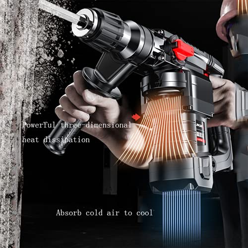 SXTYMV Bohrhammer Schlagbohrmaschine Abbruchhammer Bohrhammer Elektro-Pickel Hochleistungs-Schlagbohrer Industriebeton… – Bild 4