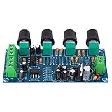 Garosa Preamplifier Tone Control Board with Bass Treble Midrange Volume Controls for Amplifier Systems Single Power Supply Audio Equipment Kit