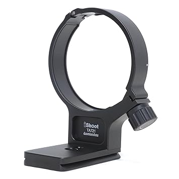 iShoot Tripod Mount Ring, Lens Collar Support for Tamron 70-210mm f/4 Di VC USD Lens A034 (of Nikon F Mount and Canon EF Mount), Built-in Arca Type 70mm Quick Release Plate for Arca-Swiss Tripod Head
