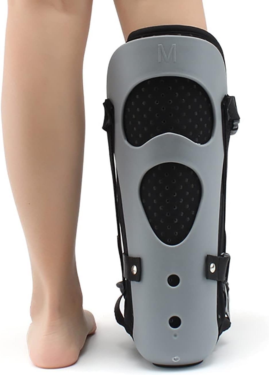 Foot Drop Splint Guard Ankle Brace Support Plantar Fasciitis Posterior Night Splint for Soreness Relief,Foot Pain and Stretching,Fits Right Or Left (Size : Small)