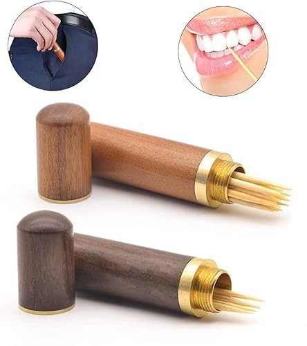Chiloskit 2Pcs Embroidery Wood Sewing Needle Holder Case Toothpick Storage Box Small Thing Organizer Leather Craft Diy Tool #TOP4