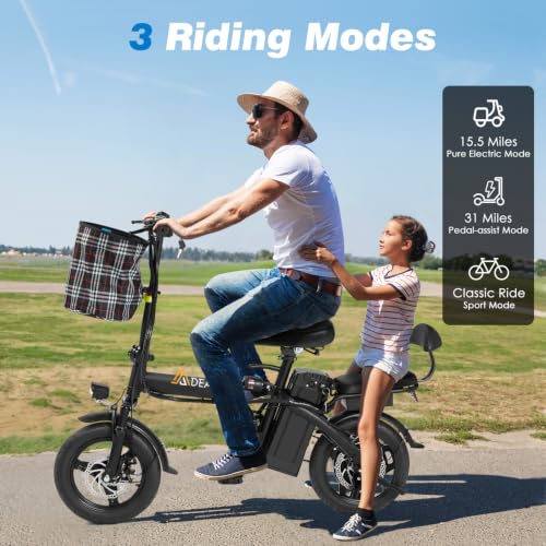 Mdeam Foldable Electric Bike 2 Seat