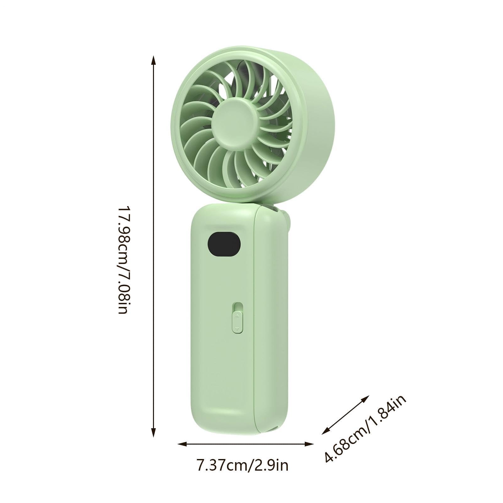 Ventilatore con Clip 5 Velocità Display Digitale Raffreddamento Personale | Piccola Ventola da Scrivania a Batteria per Rinfresco per Casa Ufficio Scrivania Tavolo Passeggino Viaggi Esterni Campeg