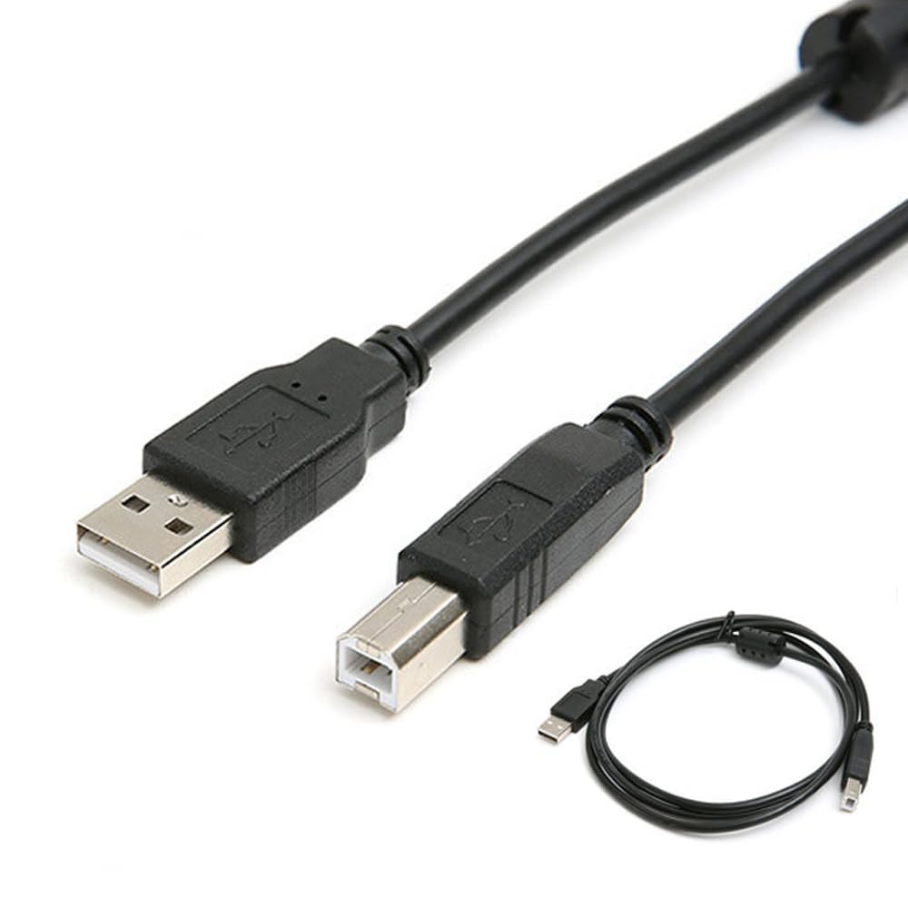 Fteysak 5ft USB A Male to B Male Cable for 3/4 Axis CNC Controller Card, Compatible with Mach3, Windows 2000/XP/7/8, Connects to CNC Controller Cards,