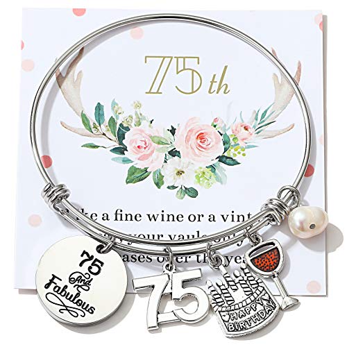 Image of Silver /14k Gold Plated Birthday Bracelet, Natural Healing Crystal Bracelet Gifts for Her Birthday for Daughter Granddaughter Friends Mom Grandma Sister