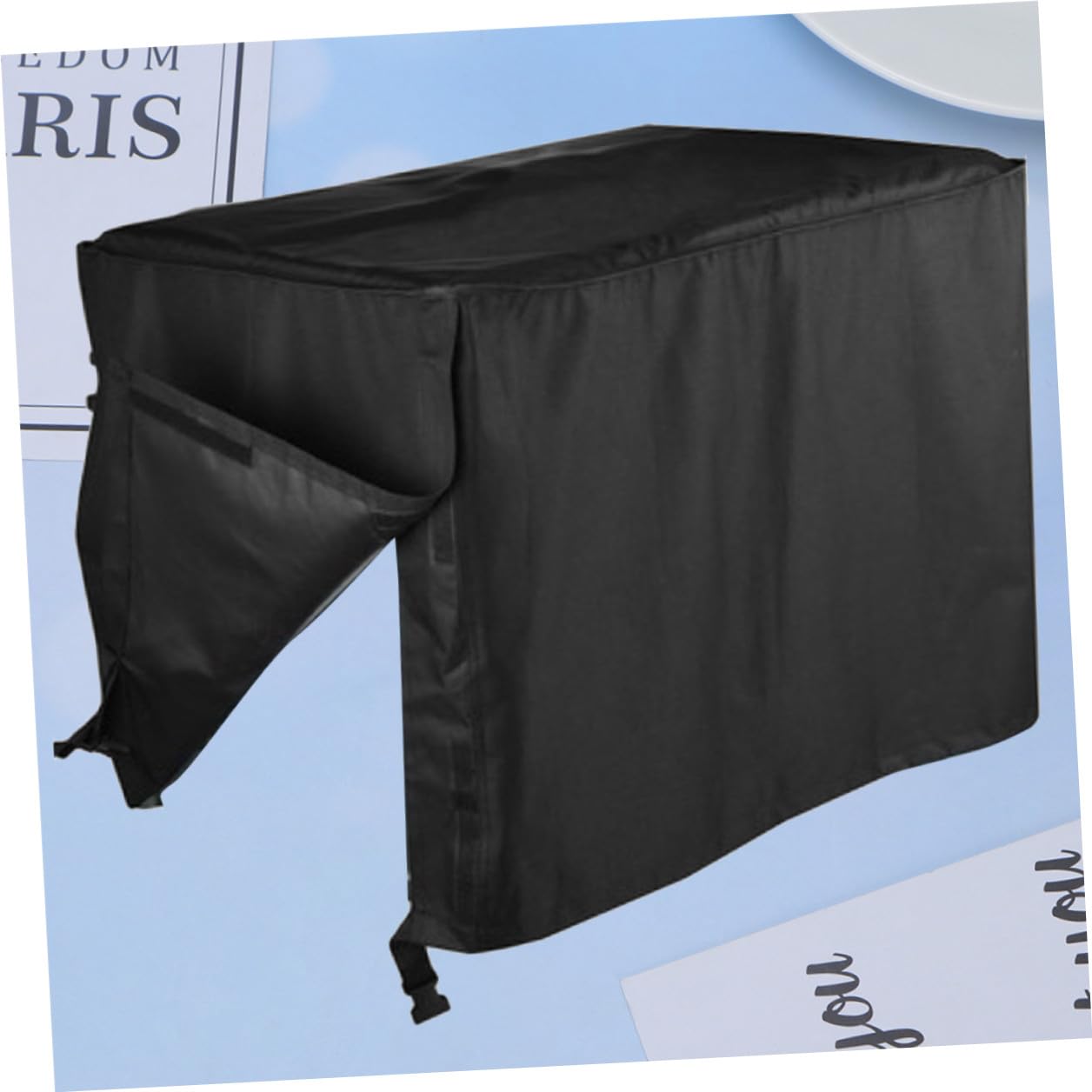 SHINEOFI Funda para Generador Exterior Protector Resistente la Lluvia y Polvo Cubierta Rectangular Negra para Jardín y Uso al Aire
