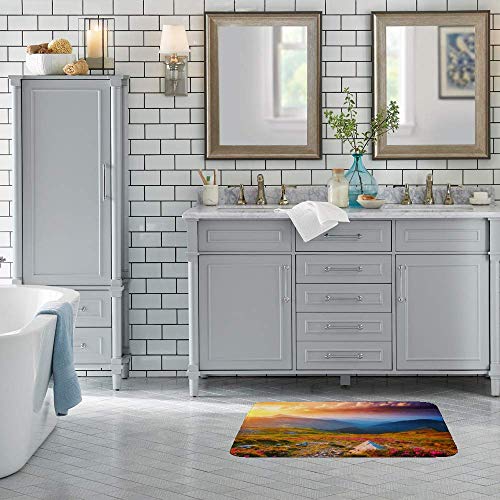 Tapis de douche mémoire de forme antidérapant velours
