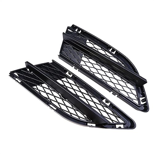 Grille de phare antibrouillard BMW E90 E91 en ABS premium finition noire d'origine