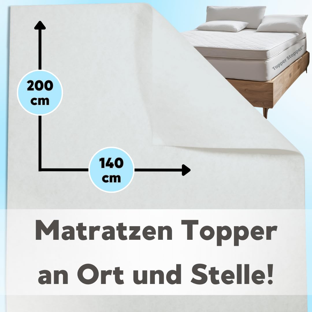 140 x 200 cm Matratzen Antirutschmatte für Topper Befestigung Matratze Anti Rutsch Matratzenunterlage Antirutschmatte für Bett Matratzenhalter Boxspringbett Antirutsch Matratzenschoner