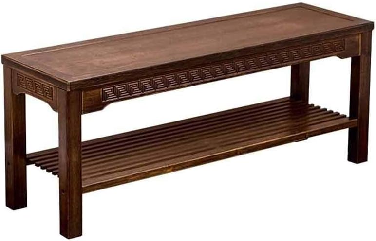 Shoe Bench, 2-Tier Shoe Rack, Shoe Storage Organizer with Seat, for Living Room, Bedroom and Hallway, Easy Assembly