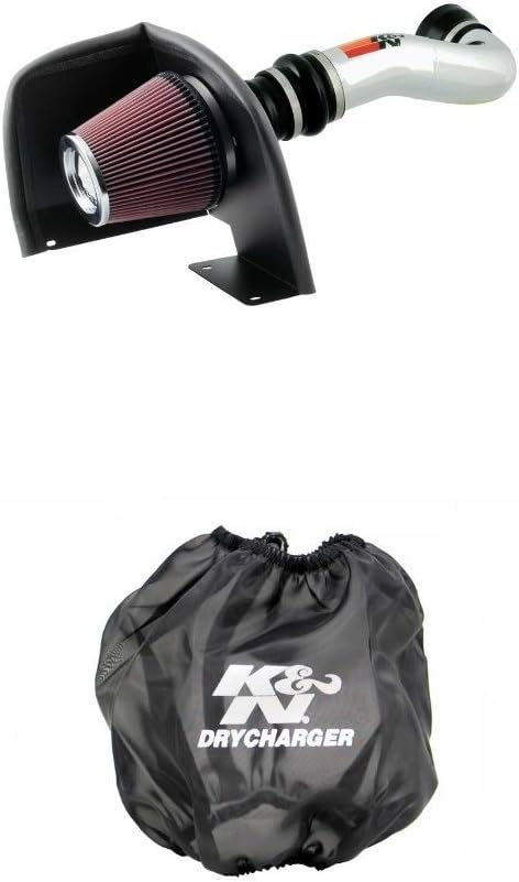 K&N 77-3058KP Performance Air Intake System with Black Air Filter Wrap