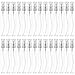 40Pcs Portable Refillable Glass Makeup Clear Empty Sprayer Bottles Cosmetic Atomizers Spray Bottle Container (10ml)