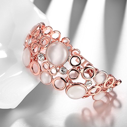 YouBella Jewellery Bracelets for Women Stylish Rose Gold Plated Crystal Bracelet Bangle Jewellery for Girls and Women (Image - 3)
