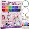 Gionlion 6000 Clay Beads Bracelet Making Kit, Friendship Bracelet Kits Preppy Beads for Jewellery Making, Flat Heishi Bead for Bracelet Arts and Crafts Gifts for Teen Girls #1