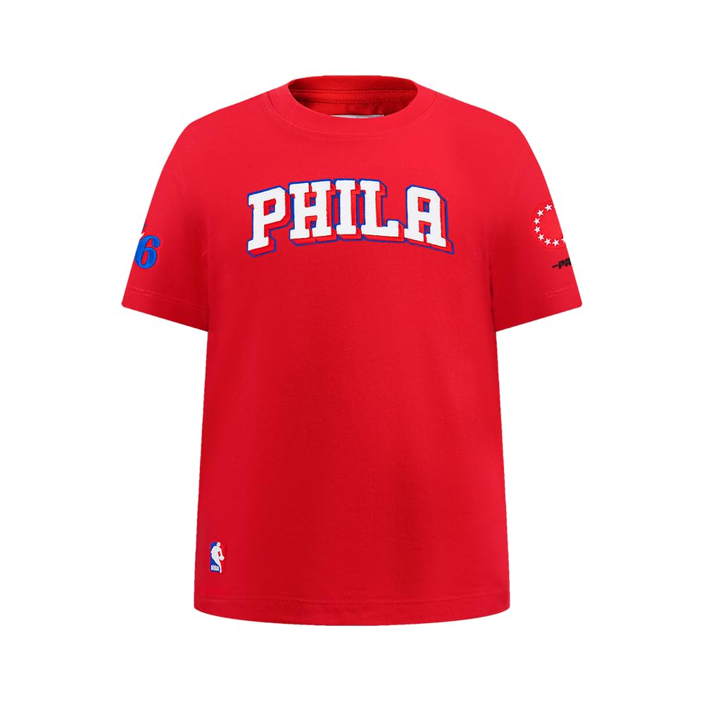 Pro Standard Big Boys NBA Classic Chenille Cotton Short Sleeve Tee, Getaway Solids, M