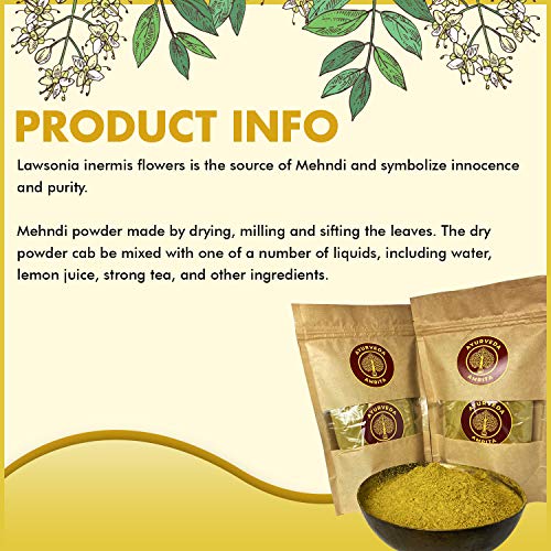 Polvo de Mehndi e Indigo Premium para Cabello 450g miniatura 3