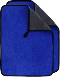 Kit 2 Panos Microfibra Multiuso 400gsm Polir Carro 40x30 Pano Flanela Automotivo Polimento Secagem(azul)