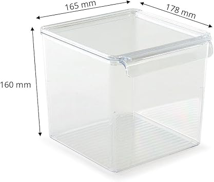 Primanova M-E73-10-16 Cube Organizer with Lid, Transparent