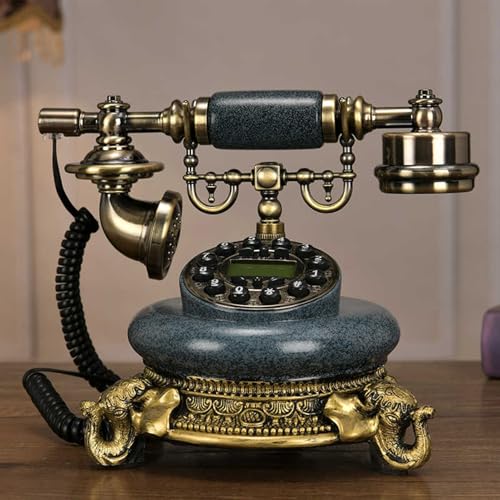 Téléphone fixe filaire rétro mains-libres contre fatigue auditive