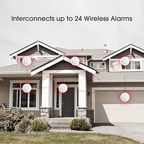 X-Sense Wireless Interlinked Smoke Alarm Detector with Sealed 10-Year Battery, Interconnected Fire Alarm Conforms to EN 14604 Standard, SD19-W, Link+, 3-Pack