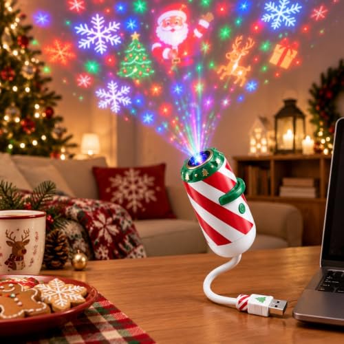 Christmas Projector Lights, Holiday LED Projector for Wall & Ceiling, Red - image 6