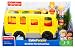Fisher-Price FKC67 Little People Sit with Me Schulbus Aktivität, Lernspielzeug Kleinkind Fahrzeug Rollenspiel Spielzeug mit Musik, Lichtern, Geräuschen und Liedern, geeignet für 1 Jahr alt