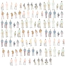 ZJIA 1150 Scale N Gauge Model Painted Figure for Street Building Train Layout Pack of 100